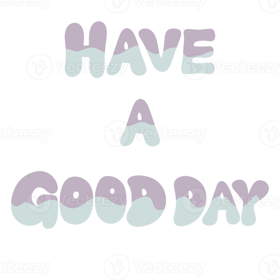 have GOOD DAY text banner cute decoration png