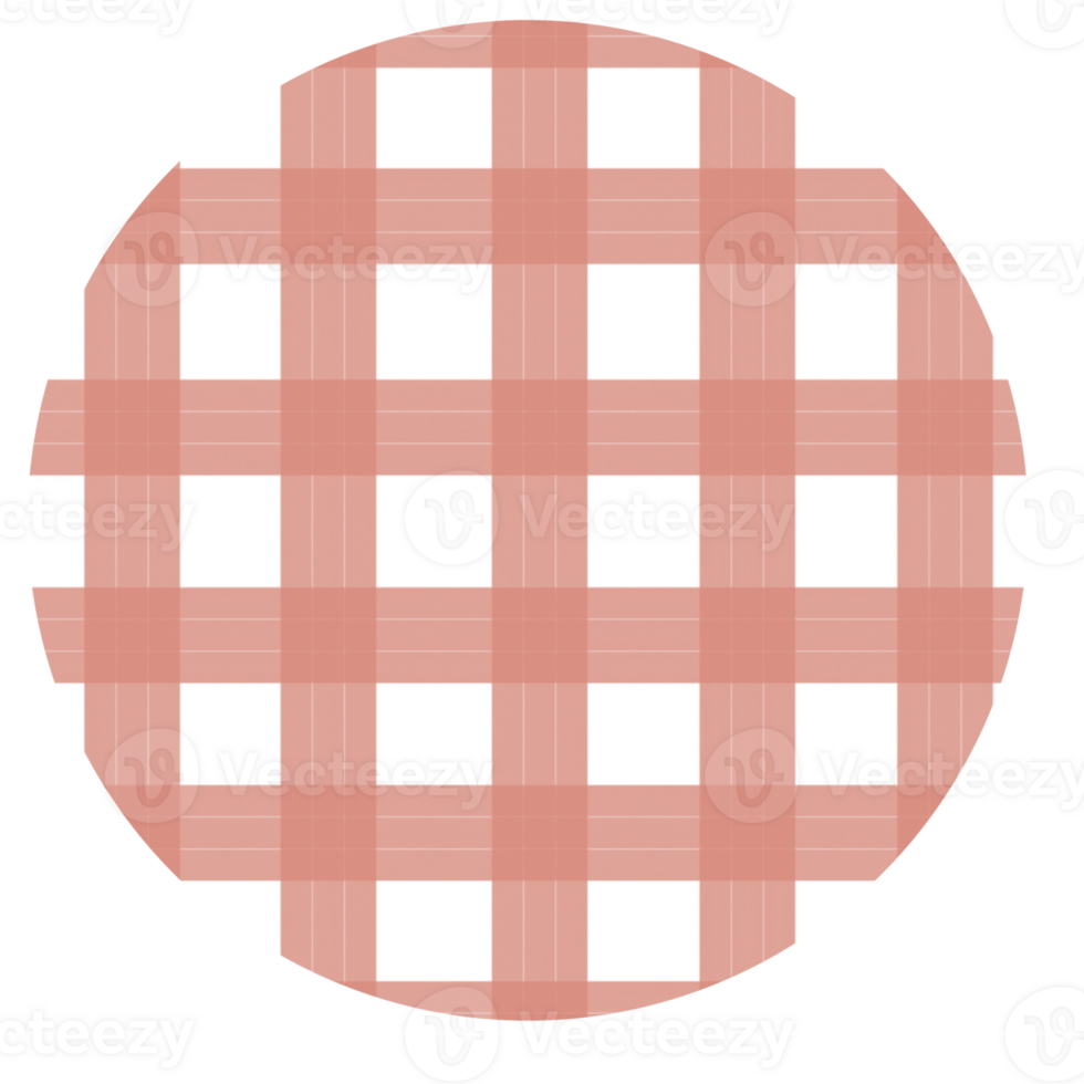 red circle cute colourful pastel button clasper plaid paper decoration png