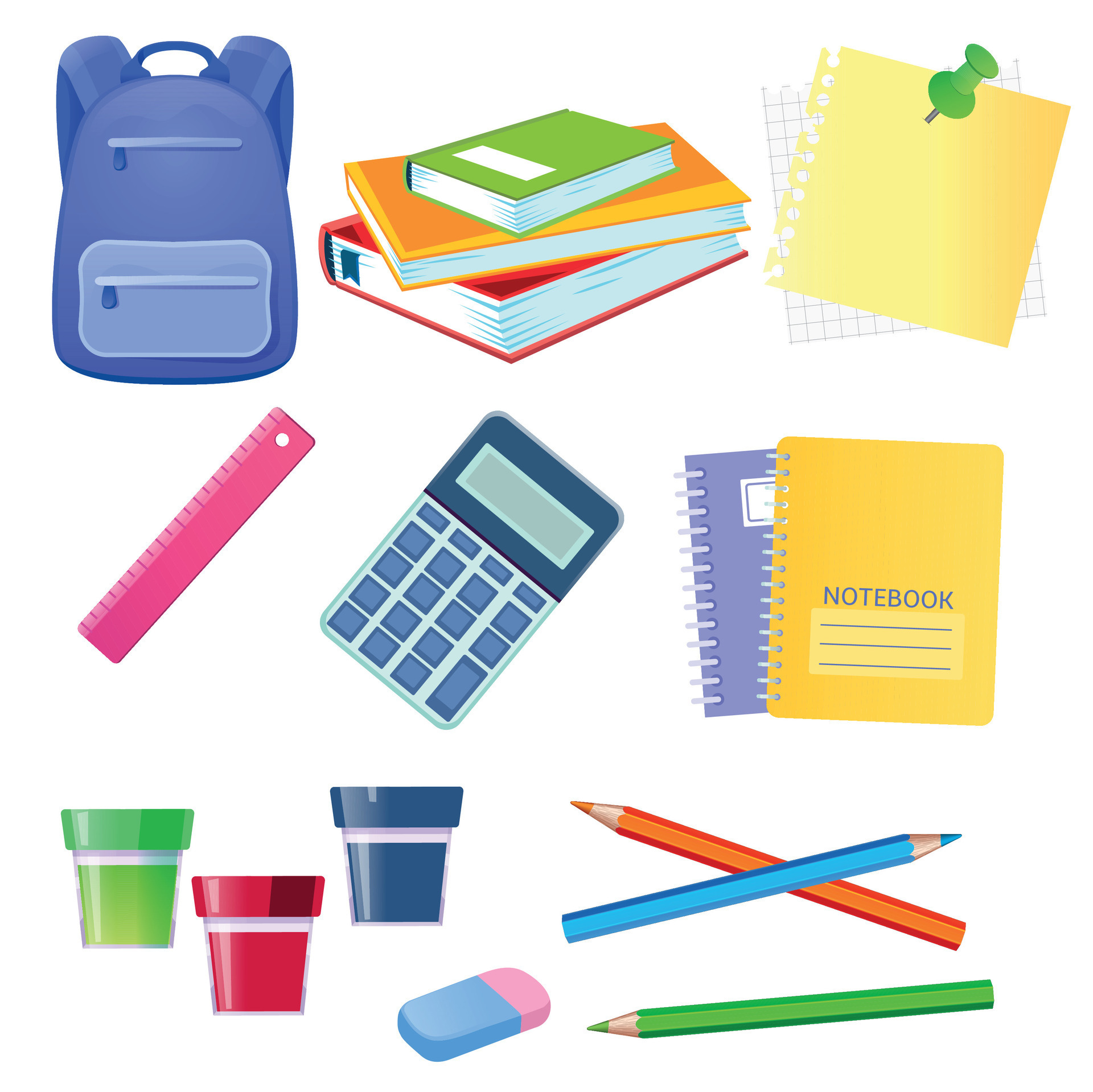 Set School Icons Vector Illustration 26519042 Vector Art At Vecteezy Set School Icons Vector Illustration 26519042 Vector Art At Vecteezy