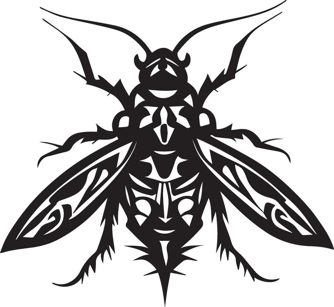 Honey bee vector silhouette
