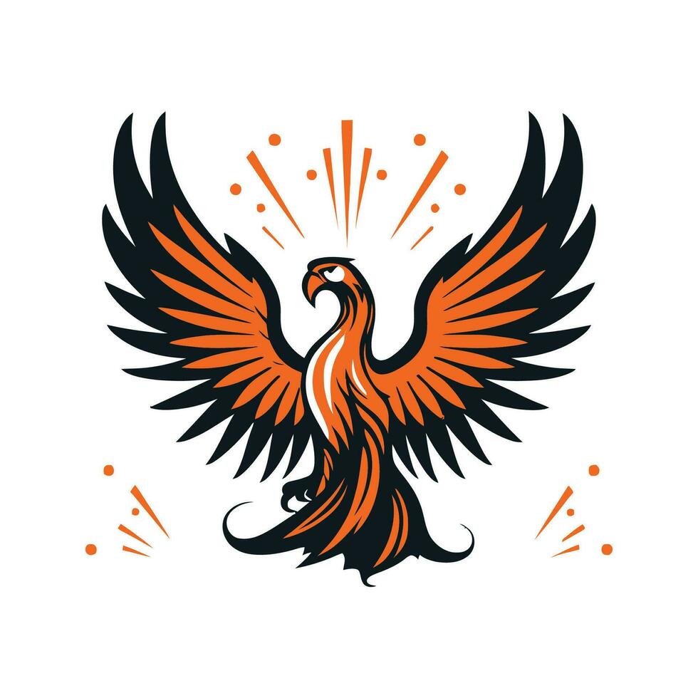 Phoenix Logo Illustration Vector Design Template 26521847 Vector Art at
