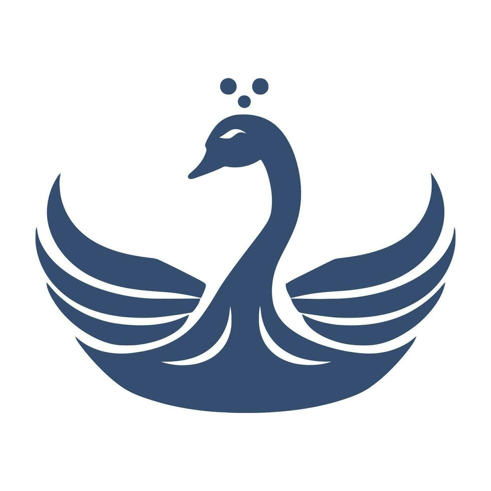 Swan Logo Illustration Vector Design