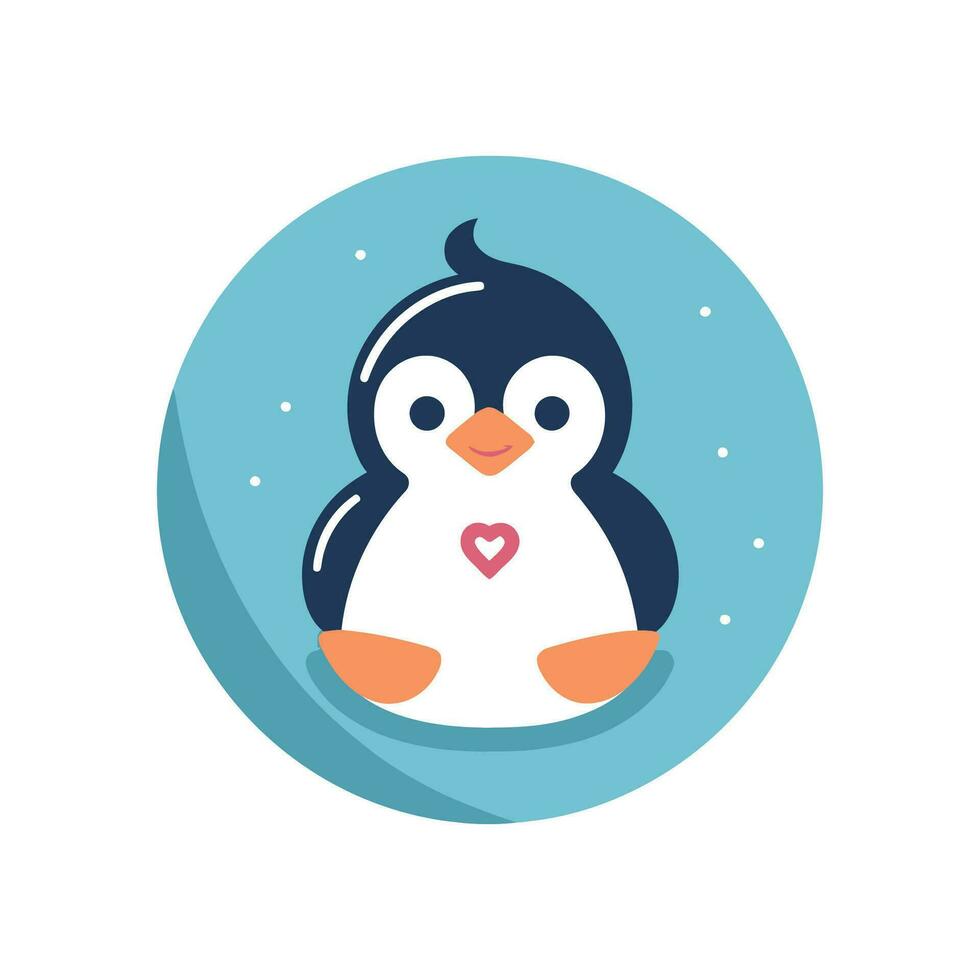 Penguin Birds Logo Illustration Vector Design