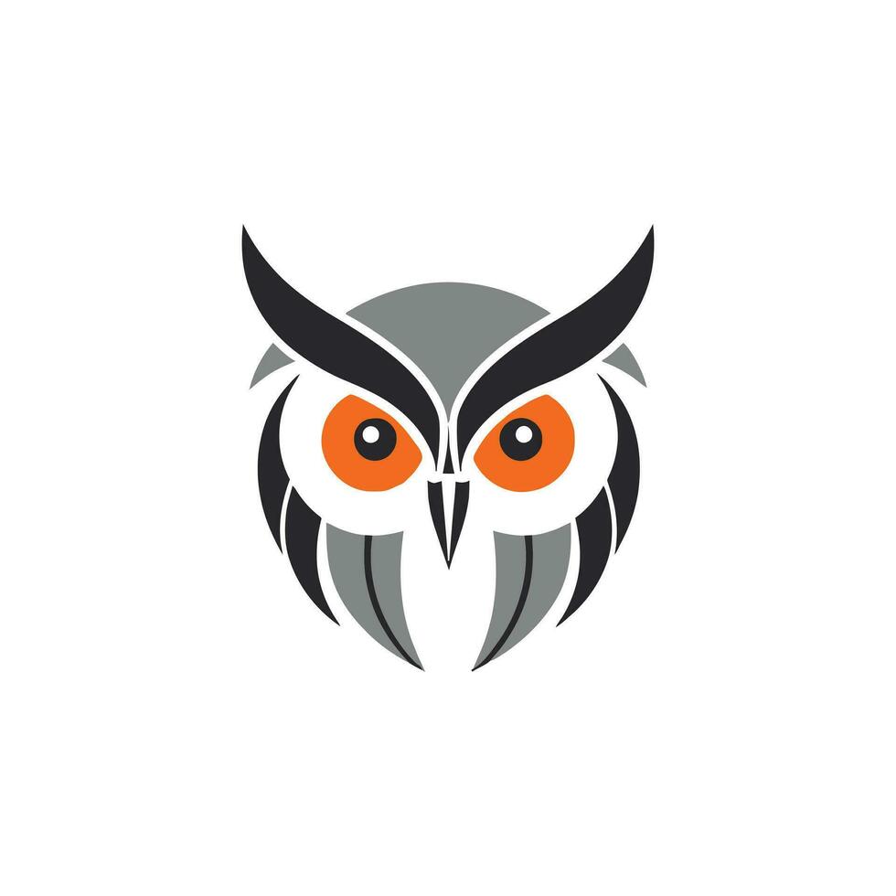 Owl Logo Illustration Vector Design Template