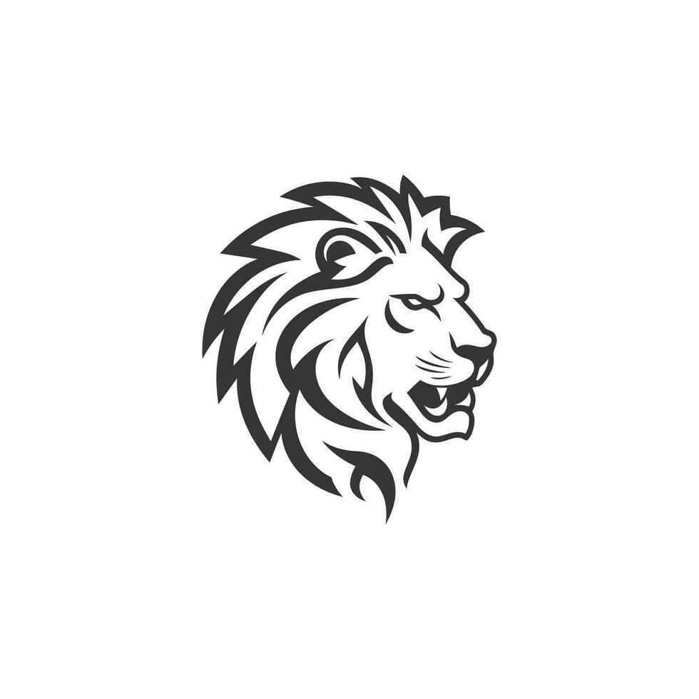 Lion Logo Illustration Vector Design Template