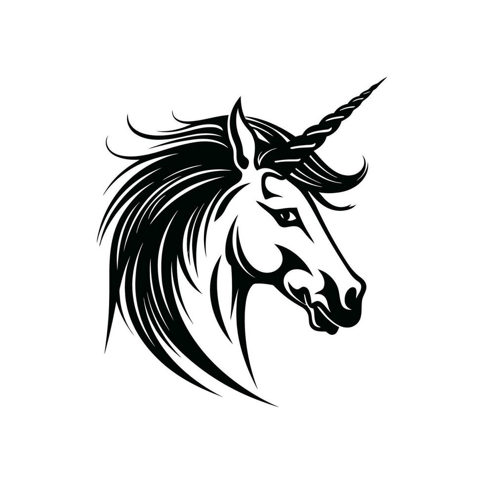 Unicorn Logo Illustration Vector Design Template