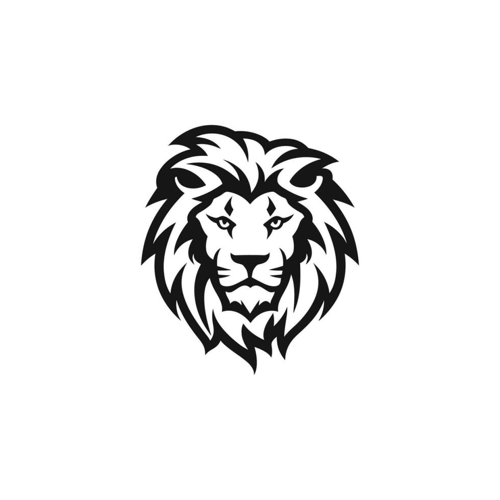 león logo ilustración vector diseño modelo