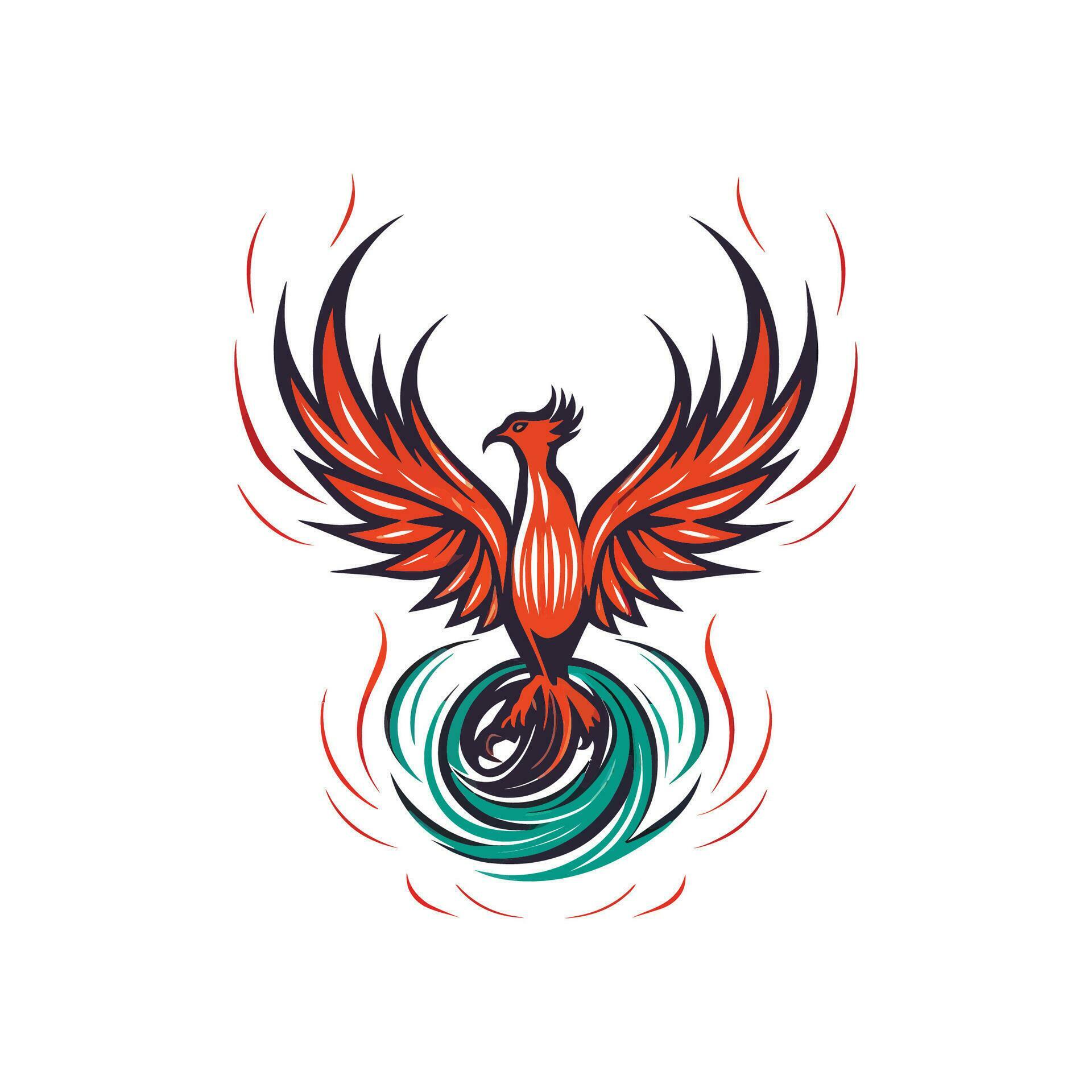 Phoenix Logo Illustration Vector Design Template 26522285 Vector Art at