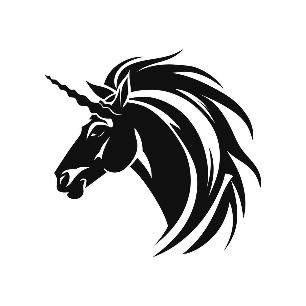 Unicorn Logo Illustration Vector Design Template