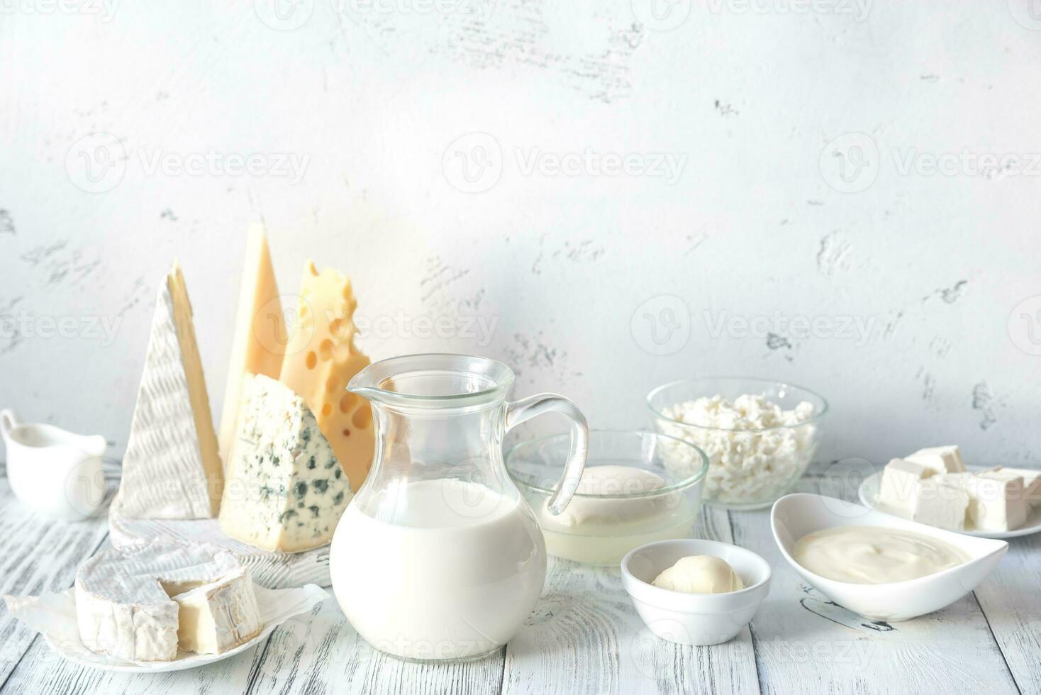 Assortment of dairy products photo
