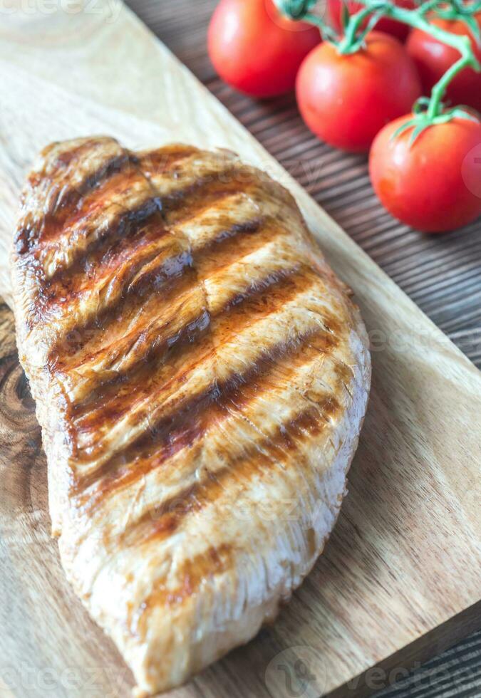 Grilled turkey breast photo