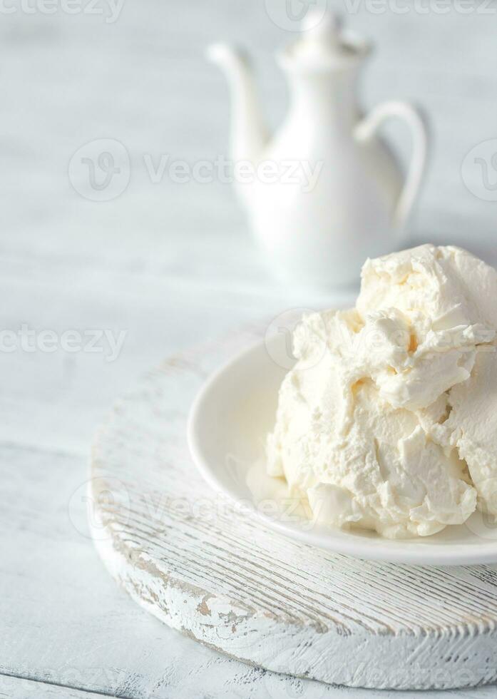 Mascarpone - Italian cream cheese photo