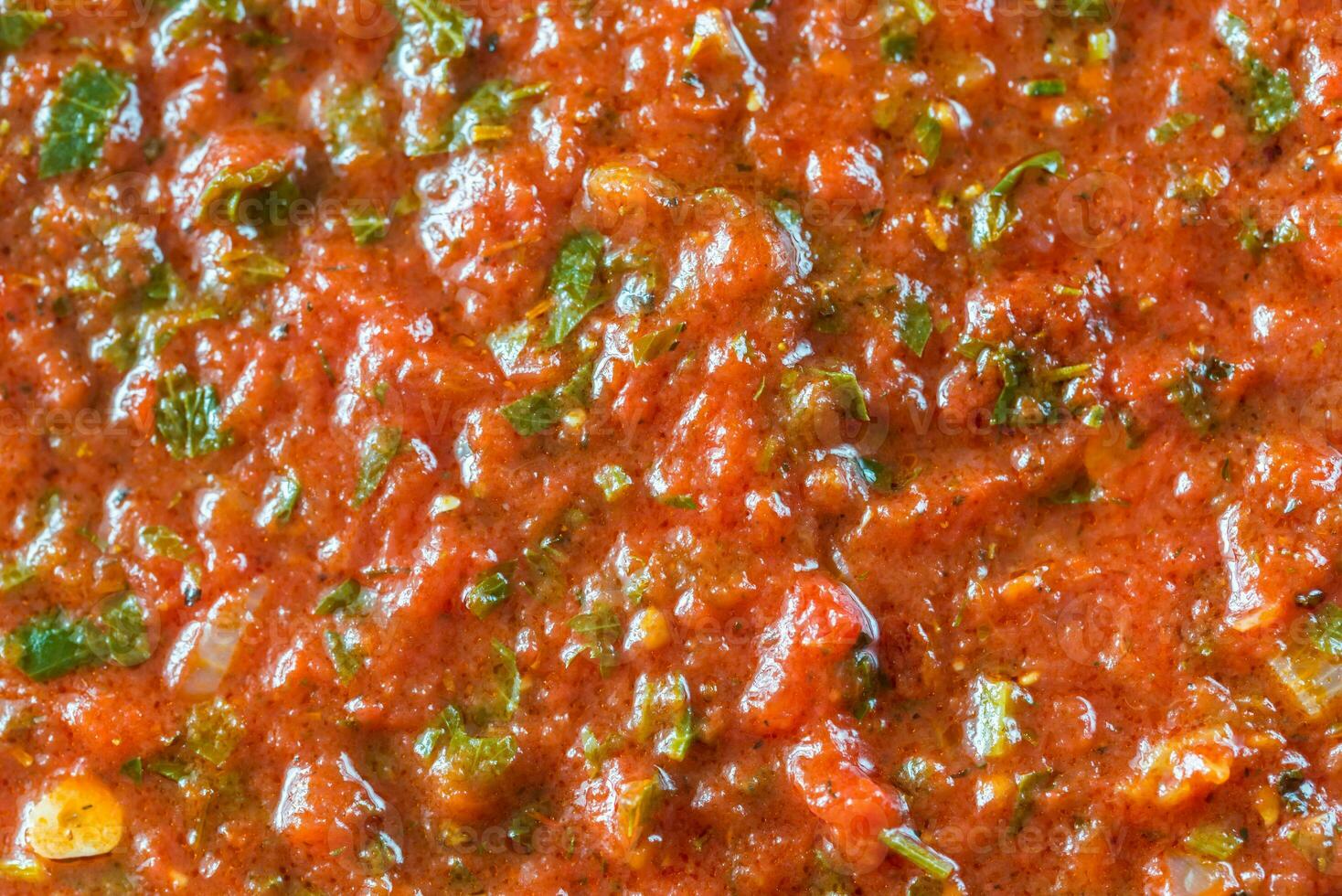 cuenco de marinara - italiano tomate salsa foto