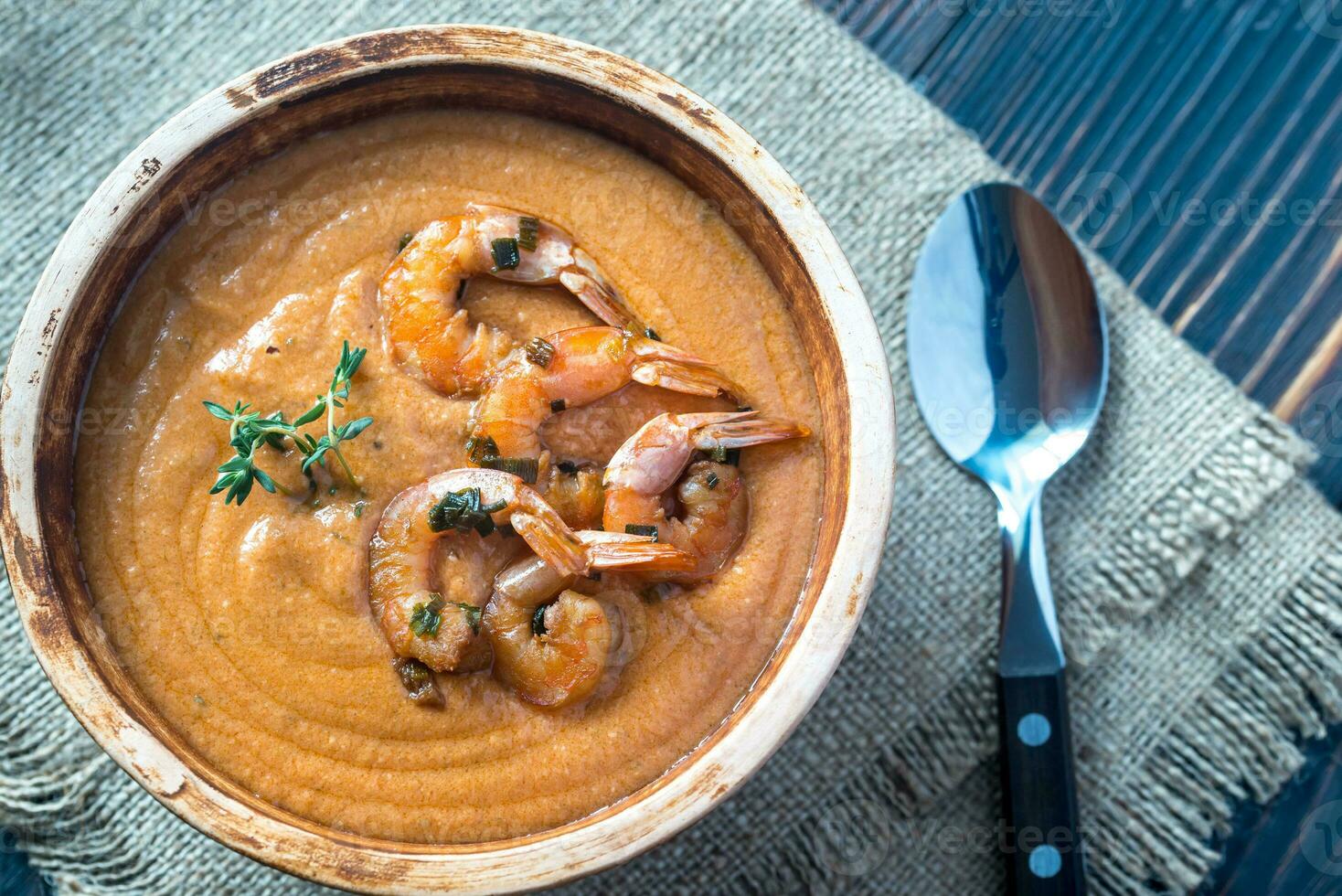 Bowl of Bisque soup photo