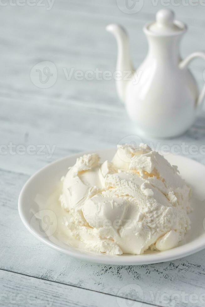 Mascarpone - Italian cream cheese photo