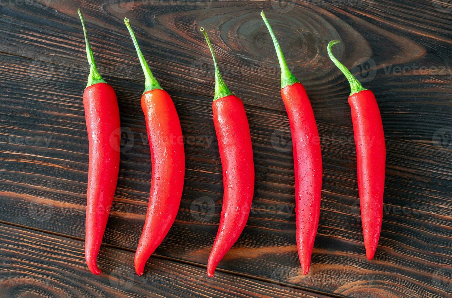 Red chili peppers photo