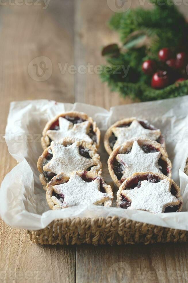 Mince pies - traditional Christmas food photo