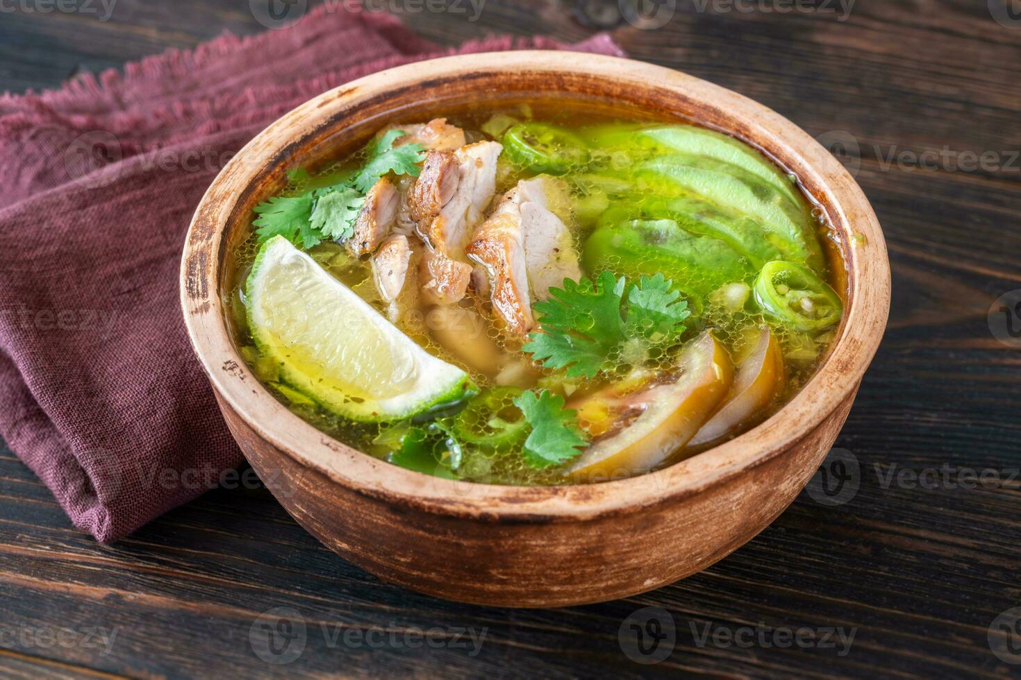 Green chili with chicken photo