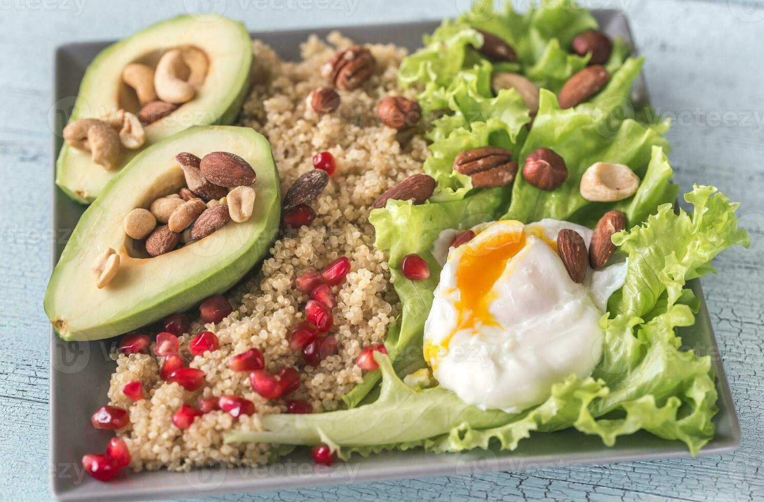 Portion of healthy breakfast photo