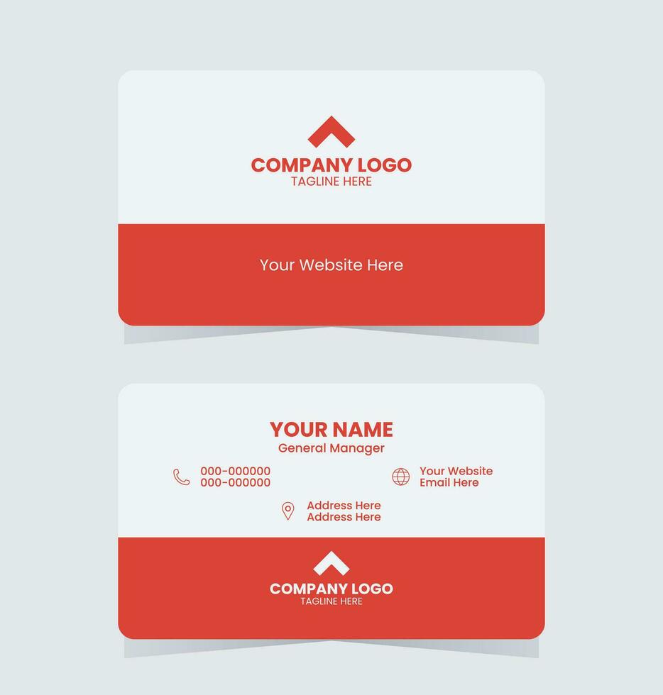 Simple and Modern Business Card Template. vector