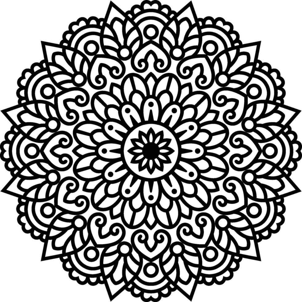 diseño de mandala indio vectorial vector