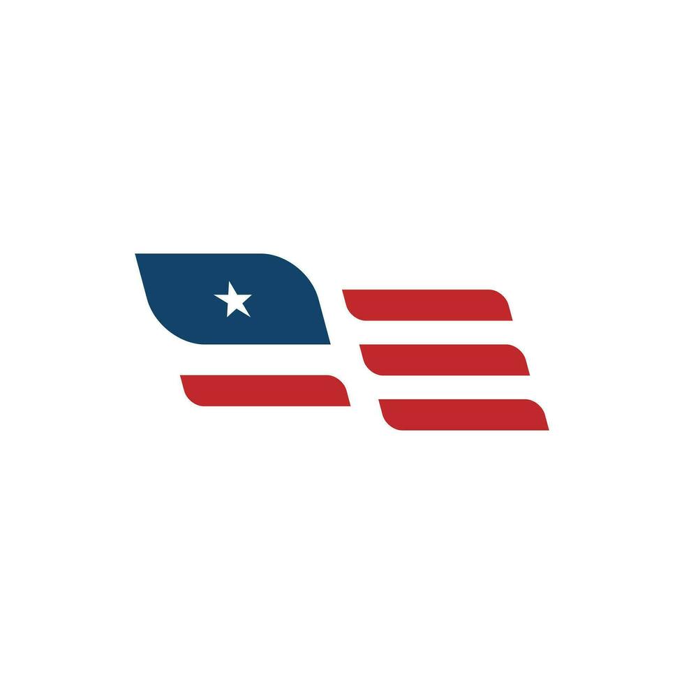 united states flag logo designs vector