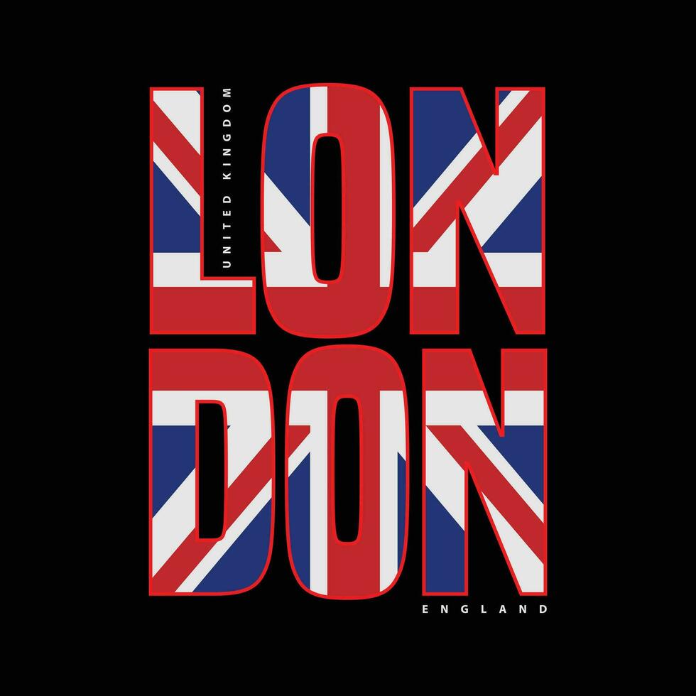 London illustration typography. t-shirt graphics, poster, print, banner, flyer, postcard vector