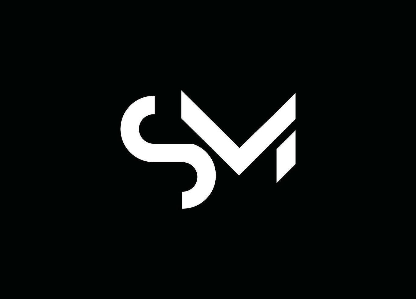 SM LETTER LOGO, SM, MS,SM design, sm company, sm brand,sm business, vector