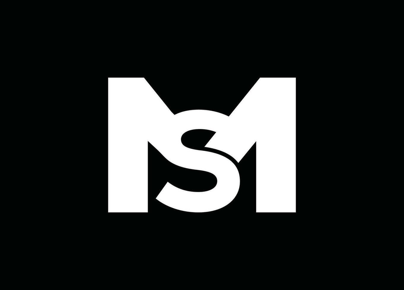 SM LETTER LOGO, SM, MS,SM design, sm company, sm brand,sm business, vector