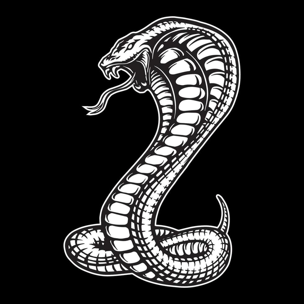 vector cobra serpiente ilustración