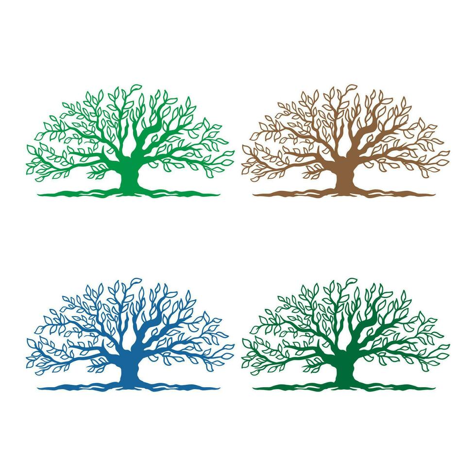 Family tree set vector