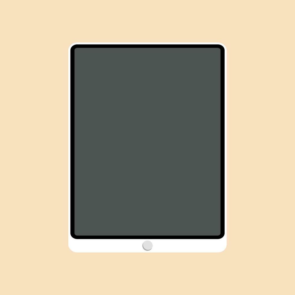 Tablet vector flat illustration