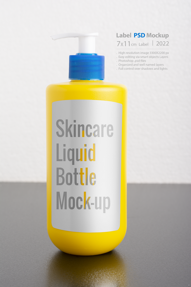 Skin fortifying daily booster cream bottle in front of light gray background psd