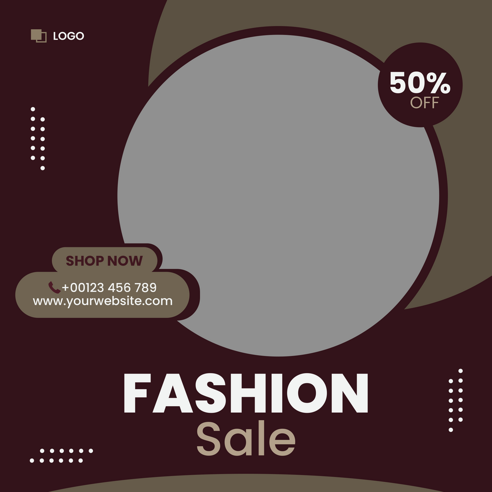 Sale Social media post square design template bundle kit promotion psd