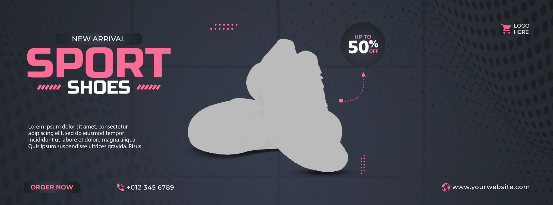 Shoes banners for social media template. psd