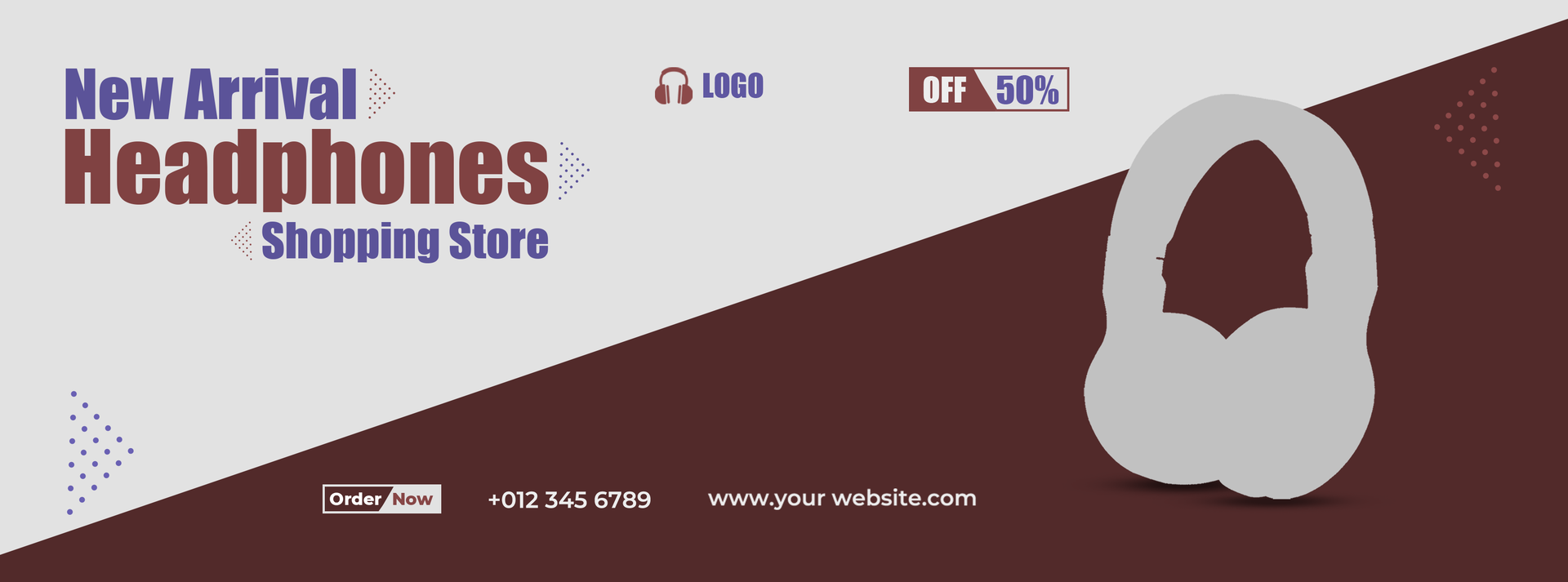 Headphones Banner Ad psd