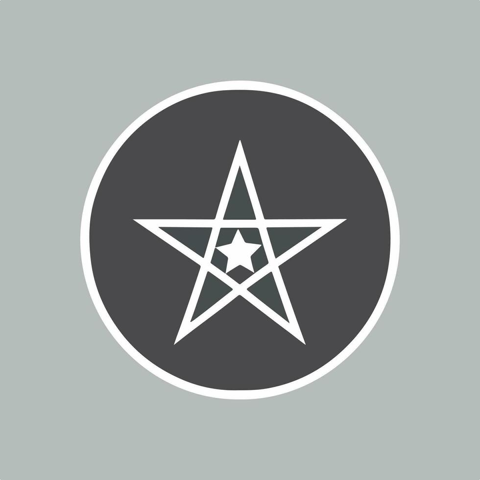 estrella logo vector y modelo icono. estrella logo