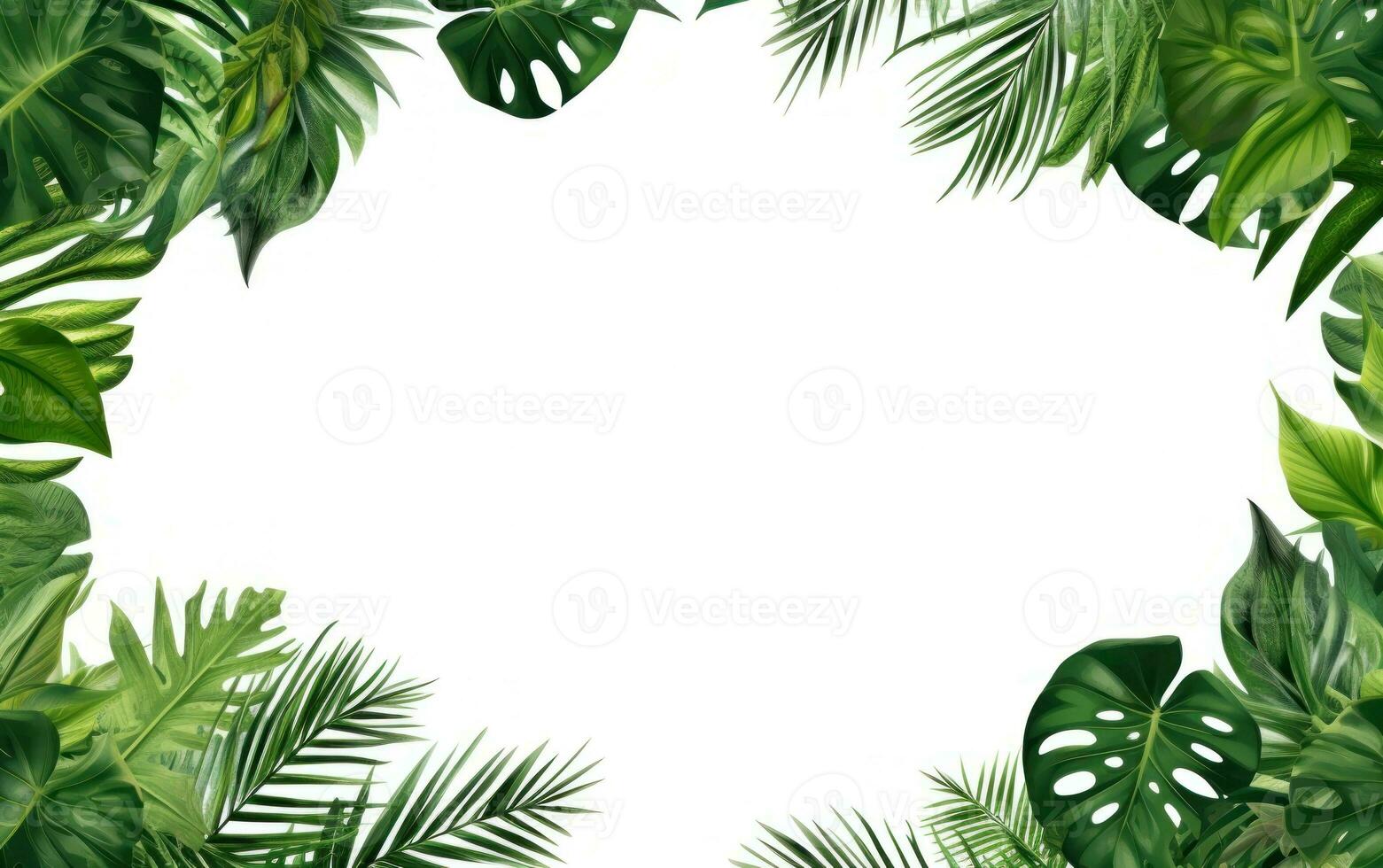 Tropical leaves background photo