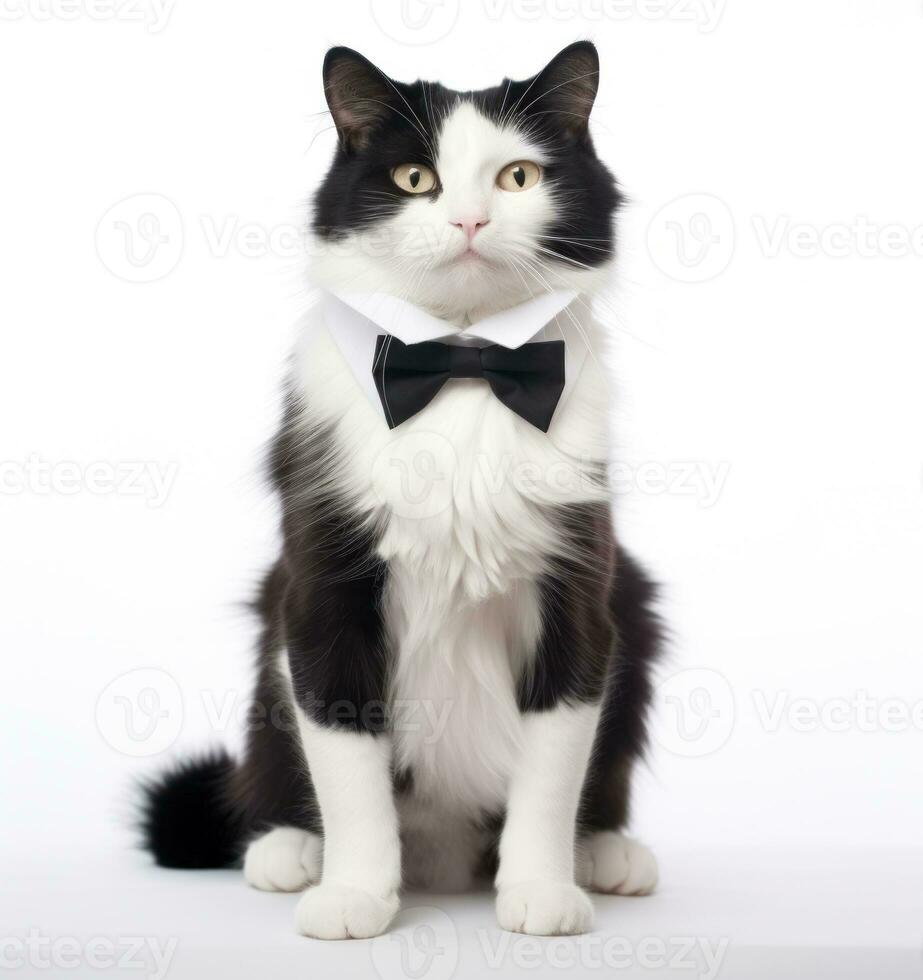 Cute cat isolated photo