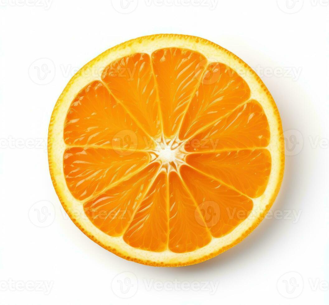 Orange slice isolated photo