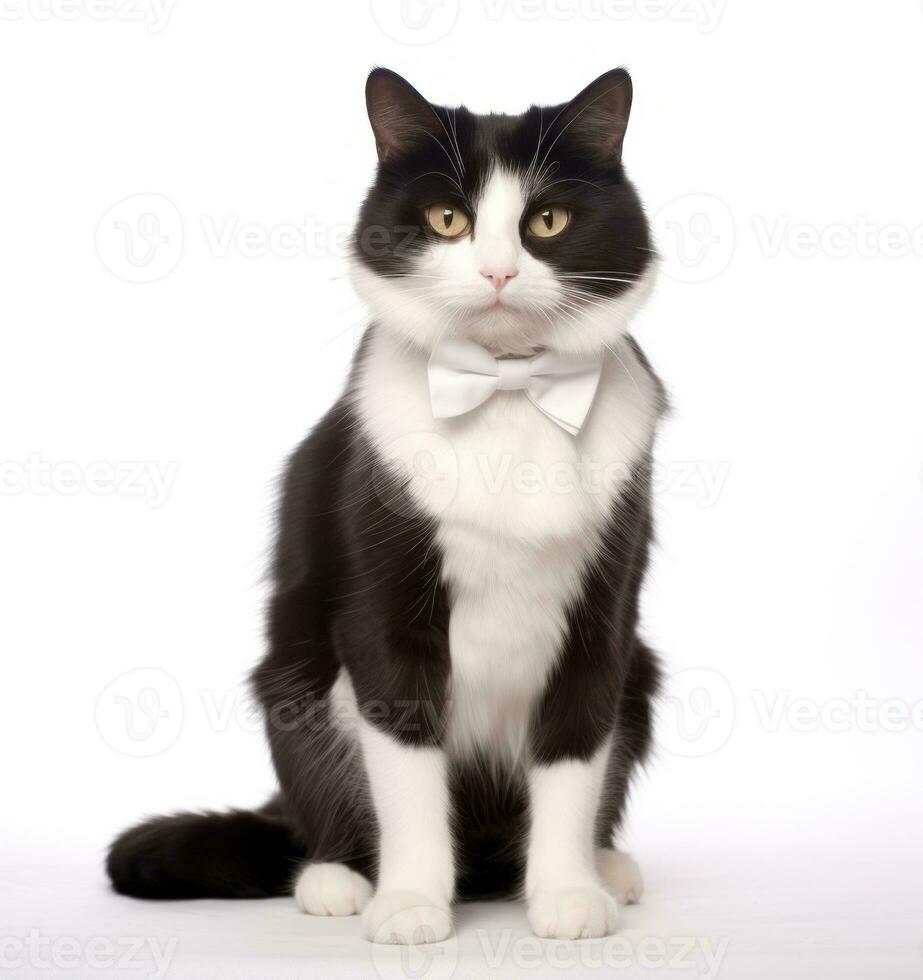 Cute cat isolated photo