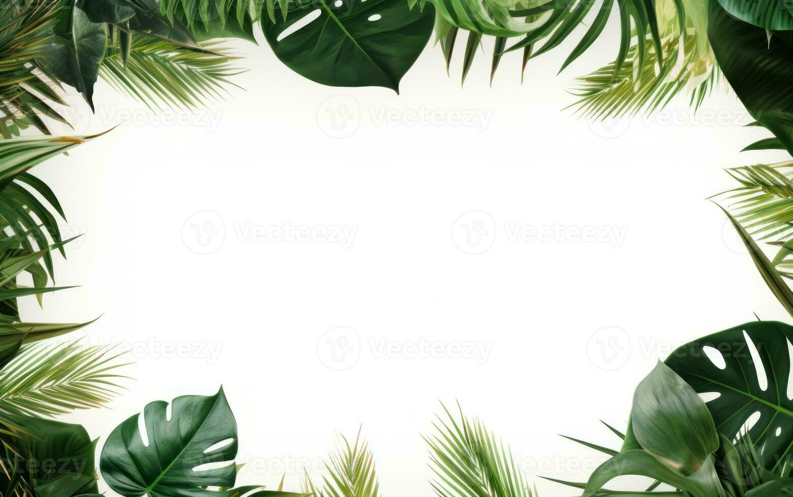 Tropical leaves background photo