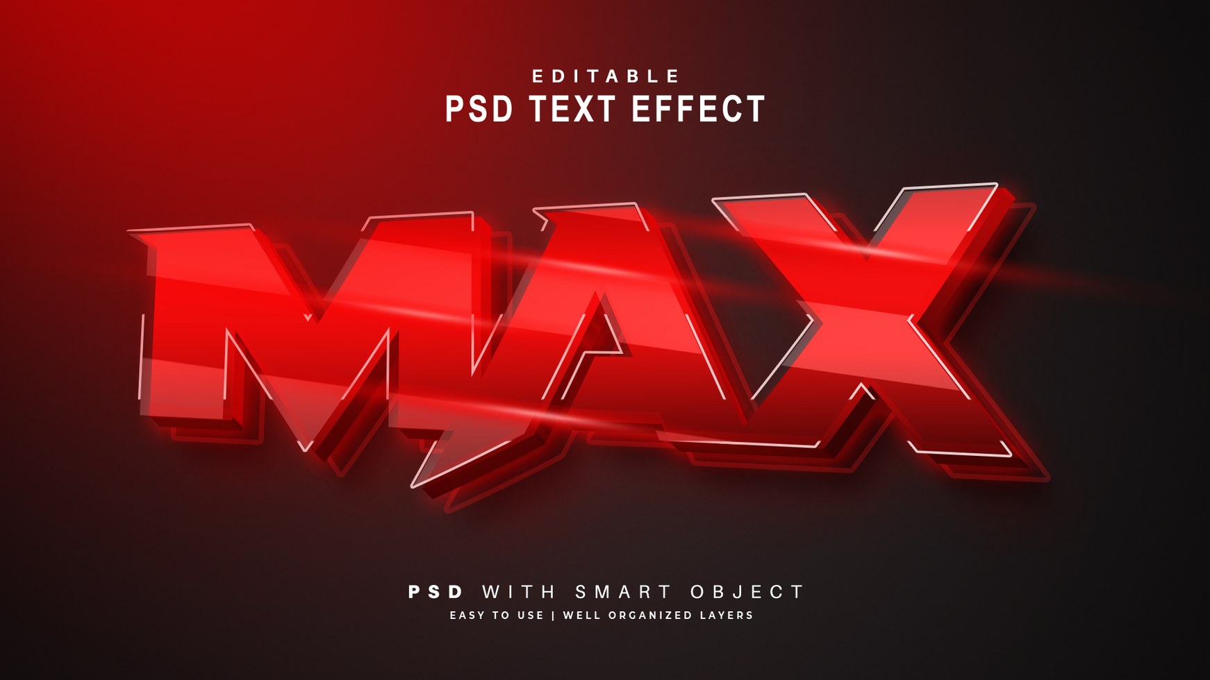 rood max. hoogte tekst effect psd