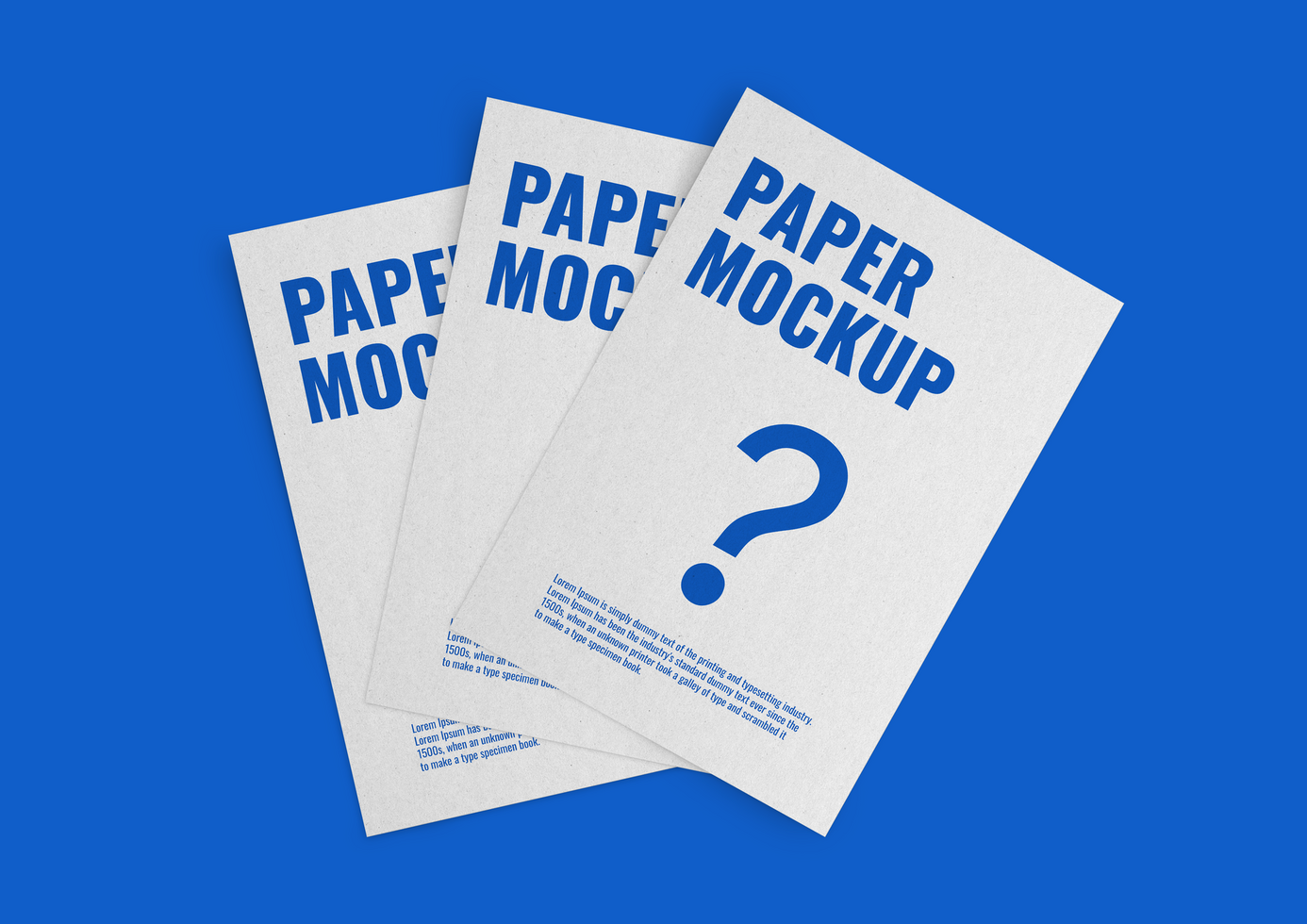 sheet paper mockup psd