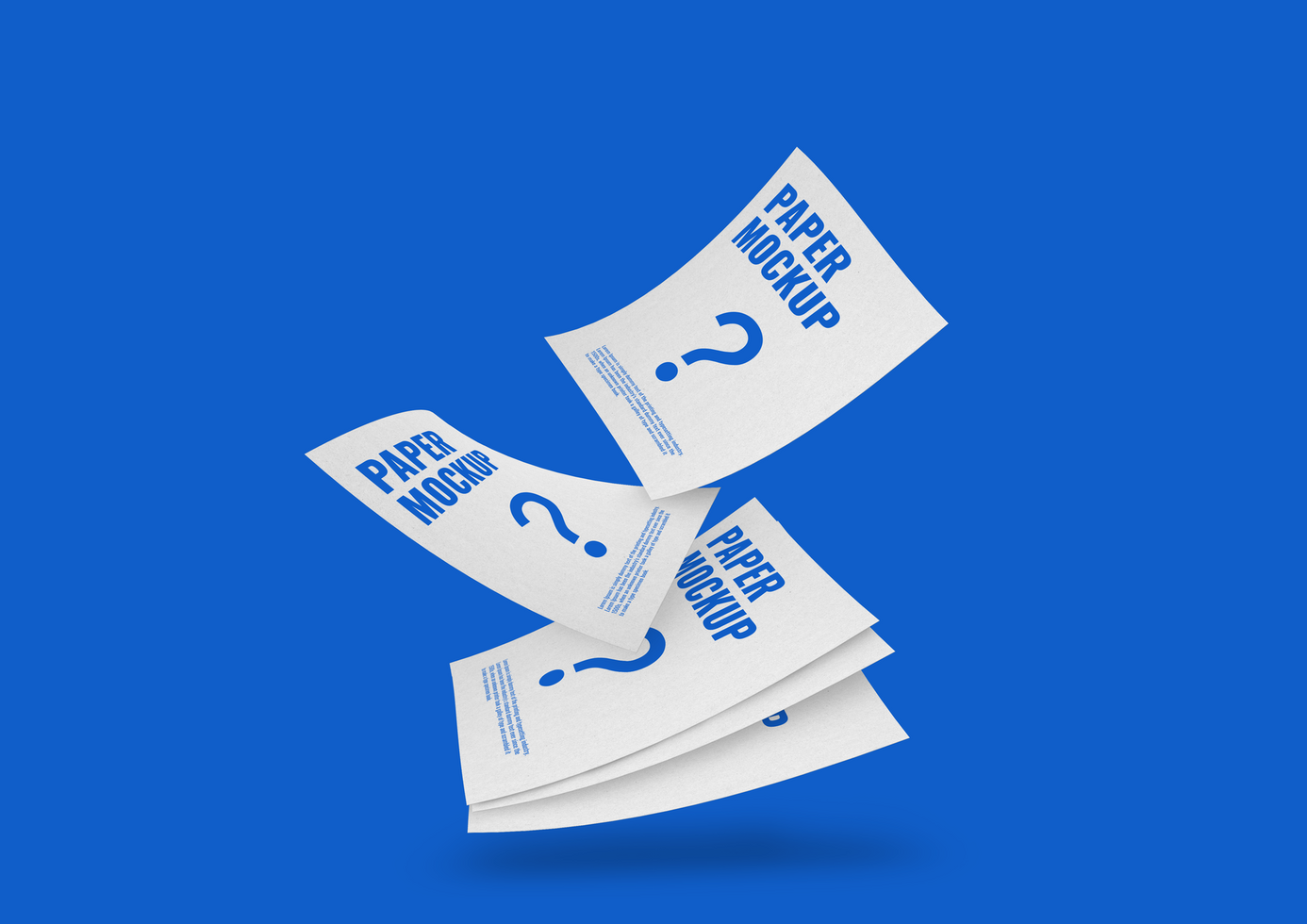 Leaflet poster mockup realistic psd