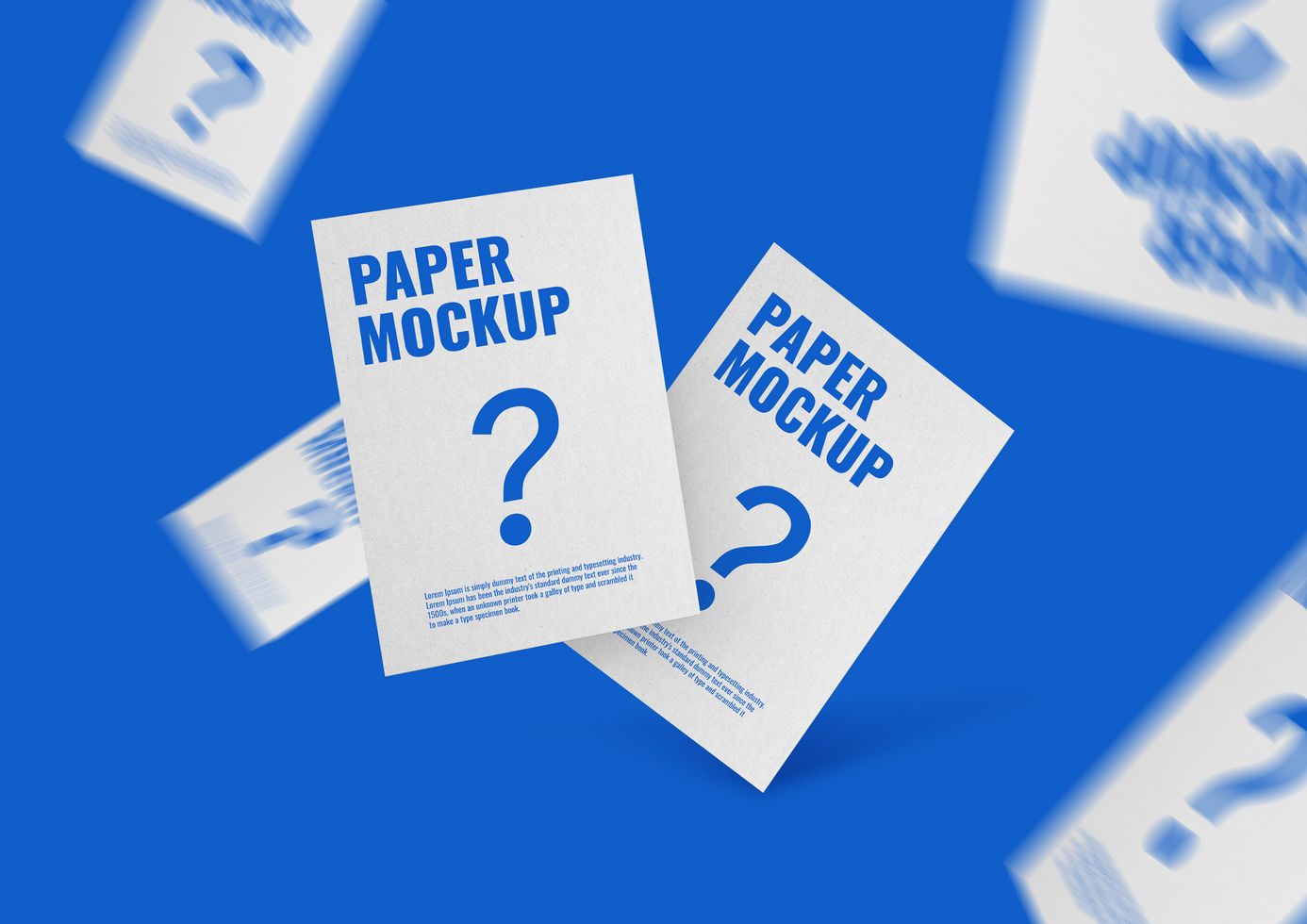 Leaflet mockup advertising psd