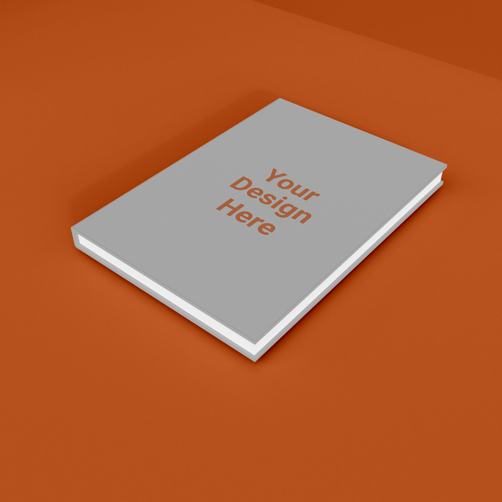 Realistic 3d rendering book cover mockup template psd