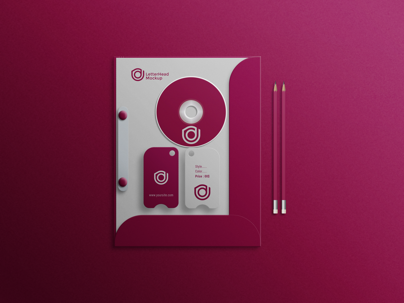 Stationery Logo mockup branding Presentation psd