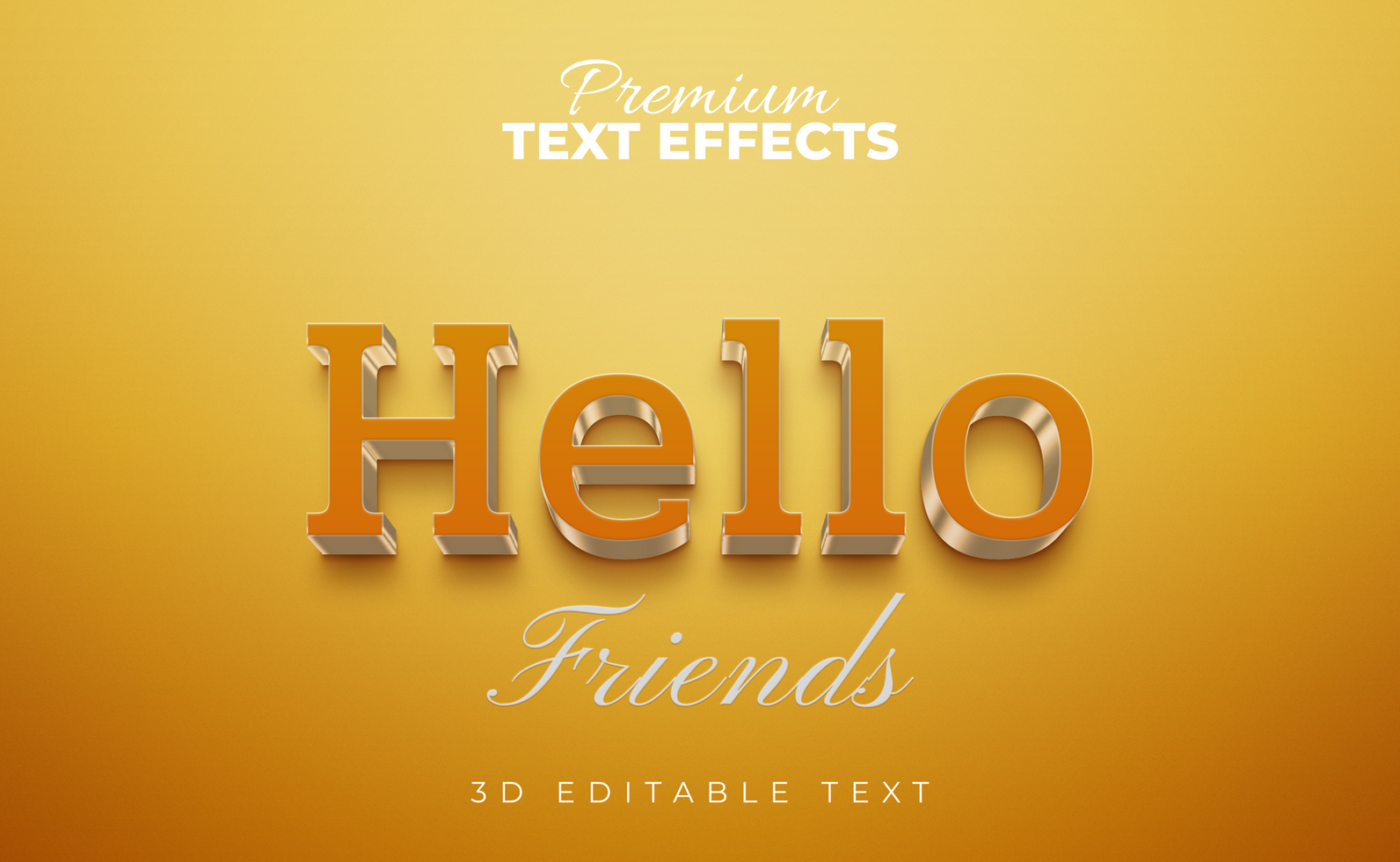 3D editable PSd  stylish text effects , Photoshop text effects file