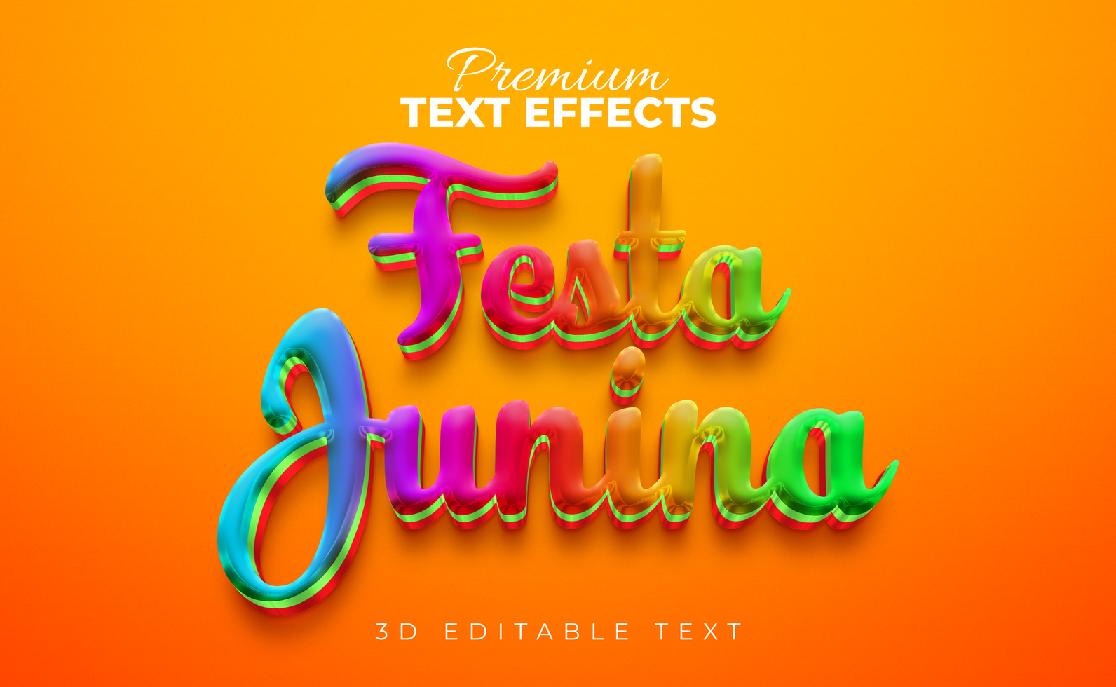 3D editable PSd  stylish text effects , Photoshop text effects file